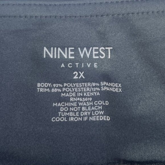 Nine West Activewear Skort Skirt Womens 2X Black New Built In Shorts - Picture 4 of 6